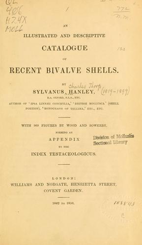 Cover for An Illustrated and Descriptive Catalogue of Recent Bivalve Shells