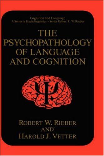 Cover for The psychopathology of language and cognition