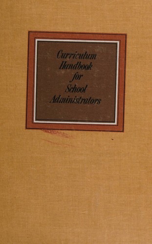 Cover for Curriculum handbook for school administrators.