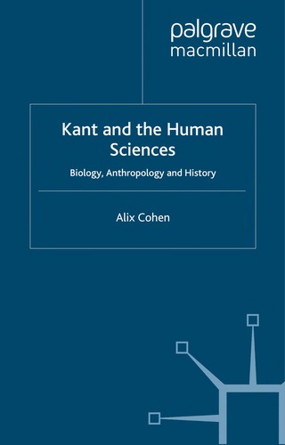 Cover for Kant and the human sciences