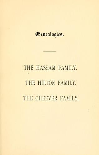Cover for Genealogies