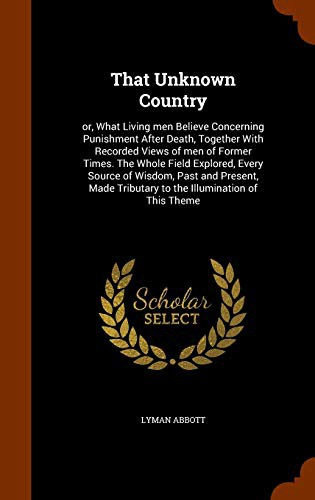 Cover for That Unknown Country