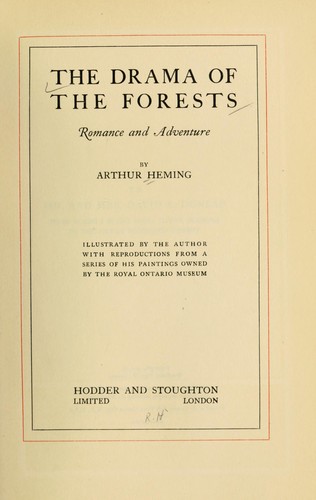 Cover for The drama of the forests, romance and adventure