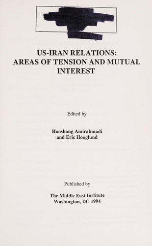 Cover for US-Iran Relations