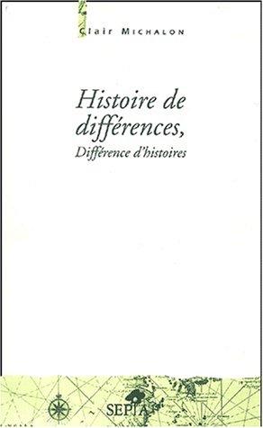Cover for Histoire des differences.../histoires