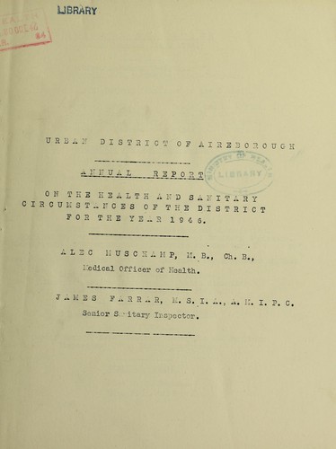 Cover for [Report 1946]