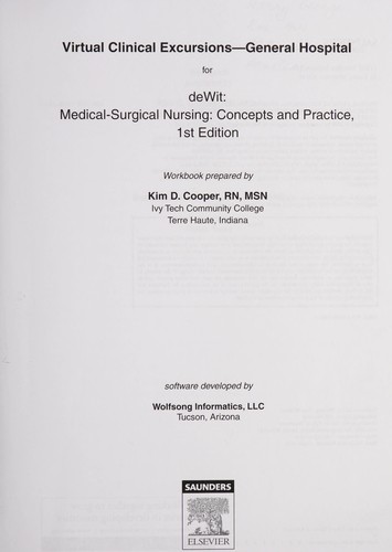 Cover for Virtual Clinical Excursions for Medical-Surgical Nursing