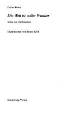 Cover for Die Welt ist voller Wonder