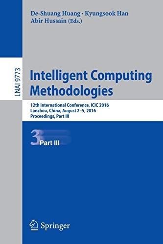 Cover for Intelligent Computing Methodologies