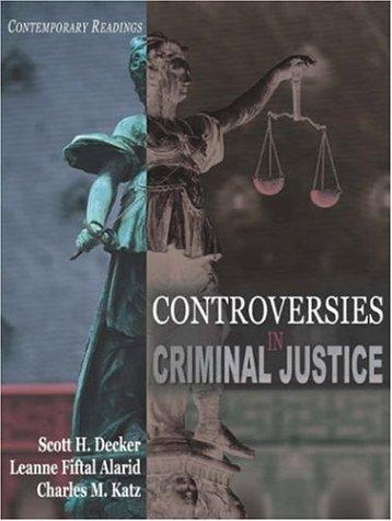 Cover for Controversies in Criminal Justice