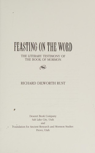 Cover for Feasting on the Word