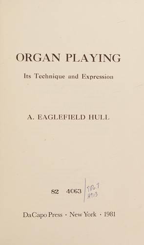 Cover for Organ playing
