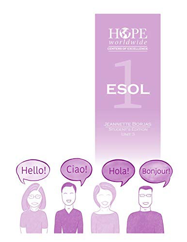 Cover for HOPE worldwide Centers of Excellence ESOL 1 Unit 3