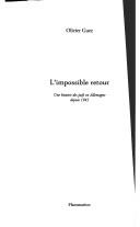 Cover for L' impossible retour