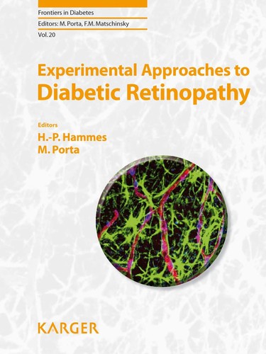 Cover for Experimental approaches to diabetic retinopathy