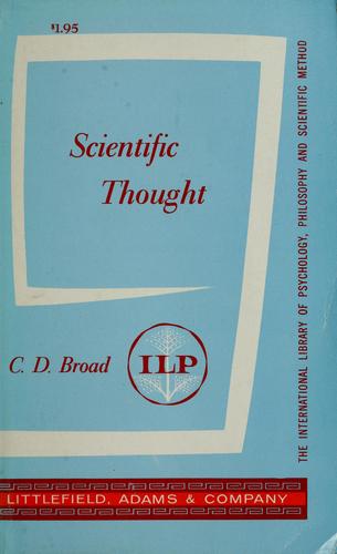 Cover for Scientific thought.
