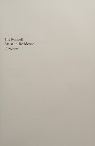 Cover for The Roswell Artist-in-Residence Program