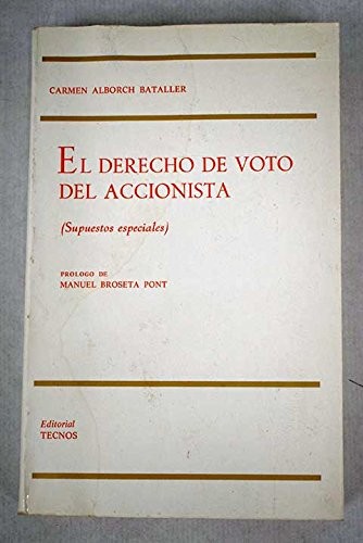 Cover for El derecho de voto del accionista