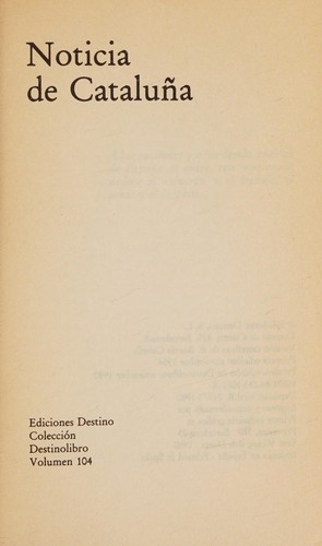 Cover for Noticia de Cataluña