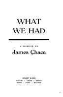 Cover for What we had