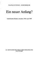 Cover for Ein neuer Anfang?