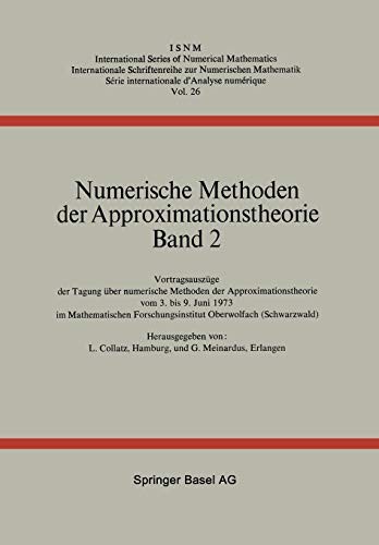 Cover for Numerische Methoden der Approximationstheorie