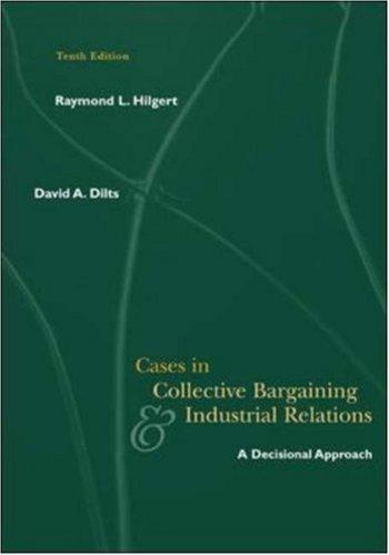 Cover for Cases in collective bargaining & industrial relations