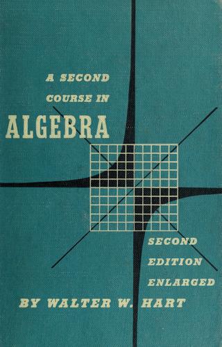 Cover for A second course in algebra