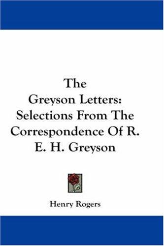 Cover for The Greyson Letters