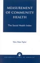 Cover for Measurement of community health