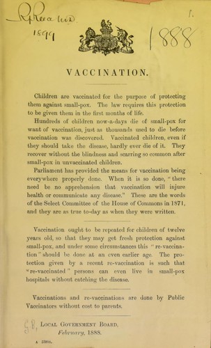 Cover for Vaccination