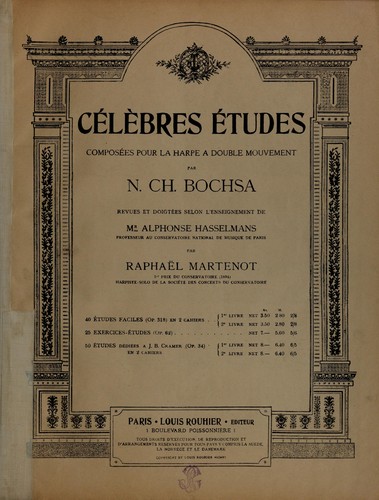 Cover for 50 études dédiées a J. B. Cramer