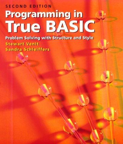 Cover for Programming in True BASIC