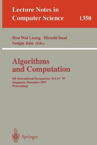 Cover for Algorithms and Computation