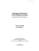 Cover for Managing adjustment in developing countries