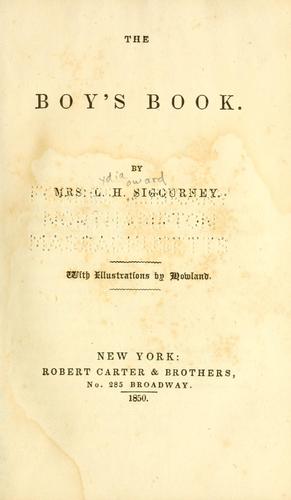 Cover for boy's book