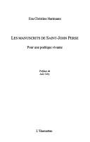 Cover for Les manuscrits de Saint-John Perse