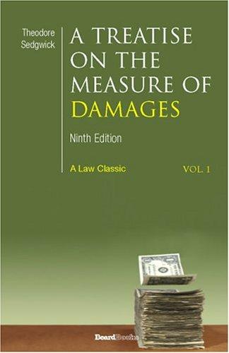 Cover for A Treatise on the Measure of Damages