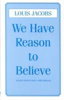 Cover for We have reason to believe
