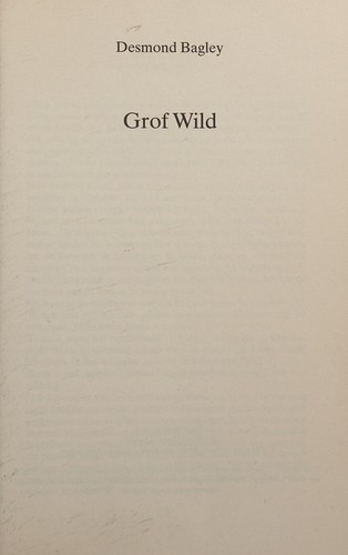Cover for Grof wild