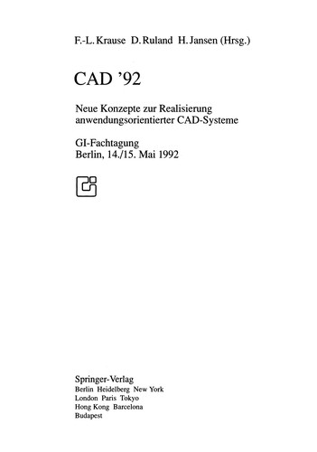 Cover for CAD '92