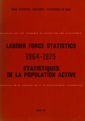 Cover for Labour force statistics = Statistiques de la population active