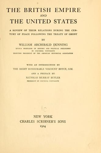 Cover for The British Empire and the United States