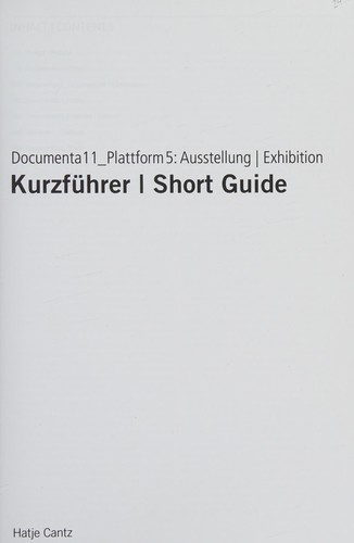 Cover for Documenta 11, Plattform 5