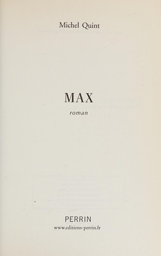Cover for Max