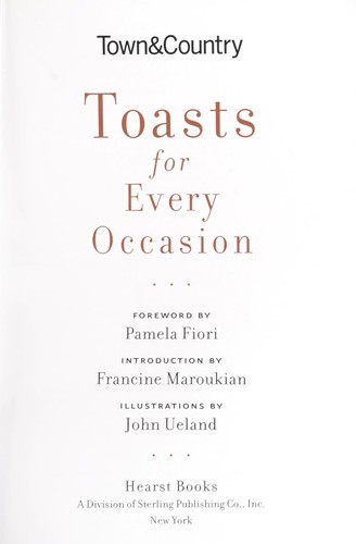 Cover for Toasts for every occasion