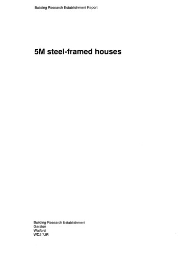 Cover for 5M. Steel-framed Houses