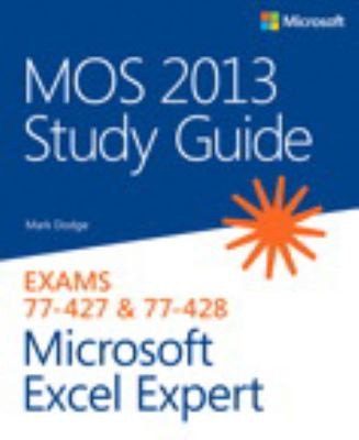 Cover for Mos 2013 Study Guide For Microsoft Excel Expert