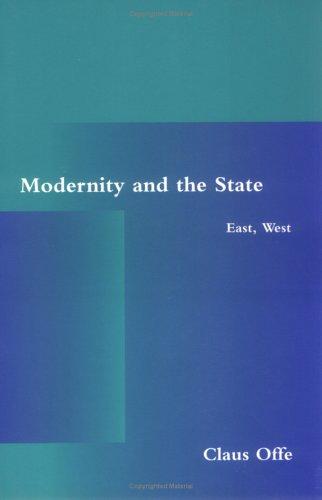 Cover for Modernity and the state