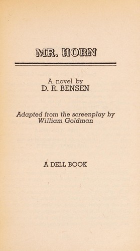 Cover for Mr. Horn